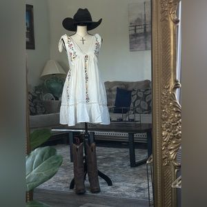 Urban Outfitters Forever Embroidered Mini Dress Size Large